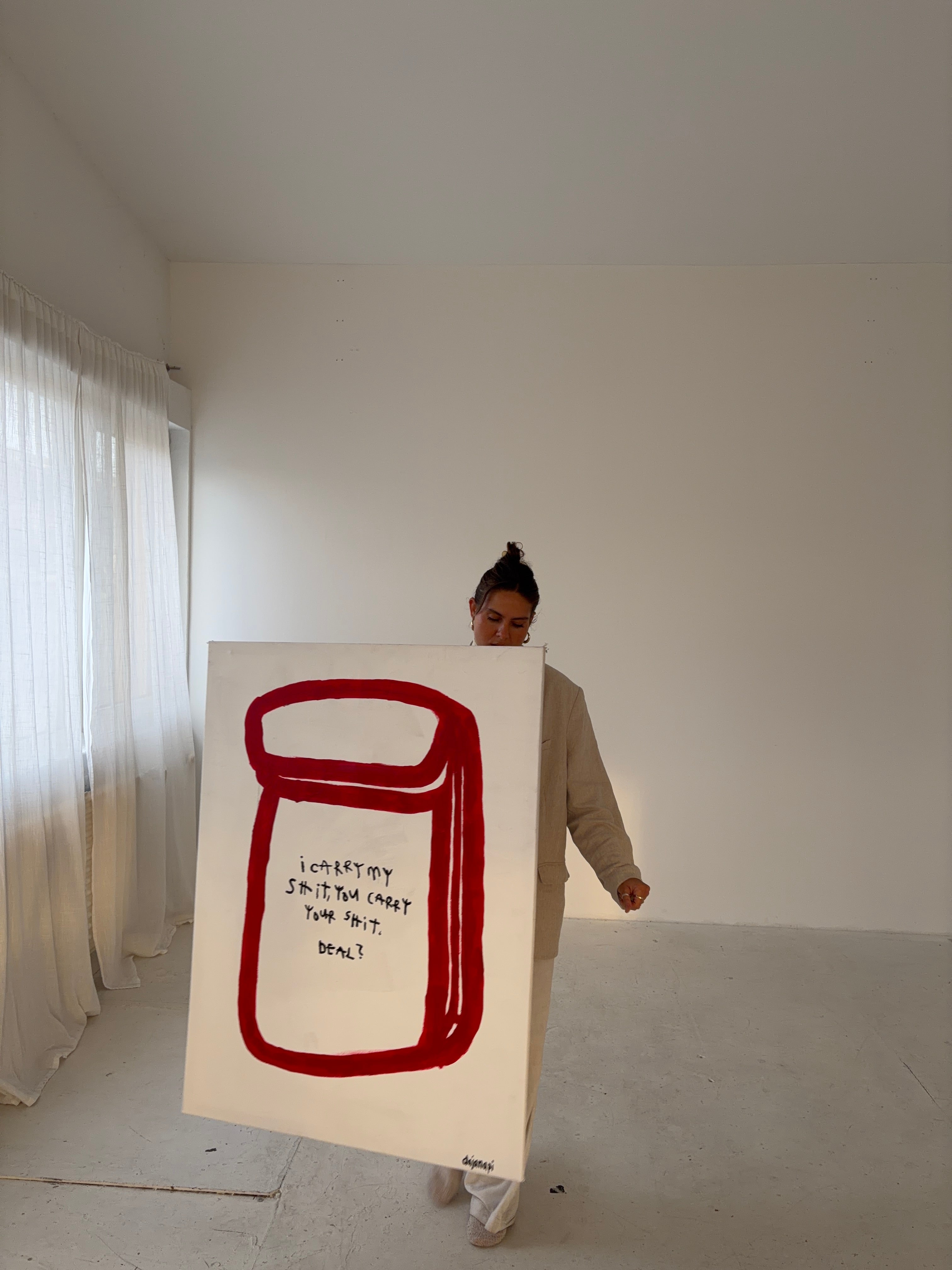 I carry my shit, you carry your shit. Deal?